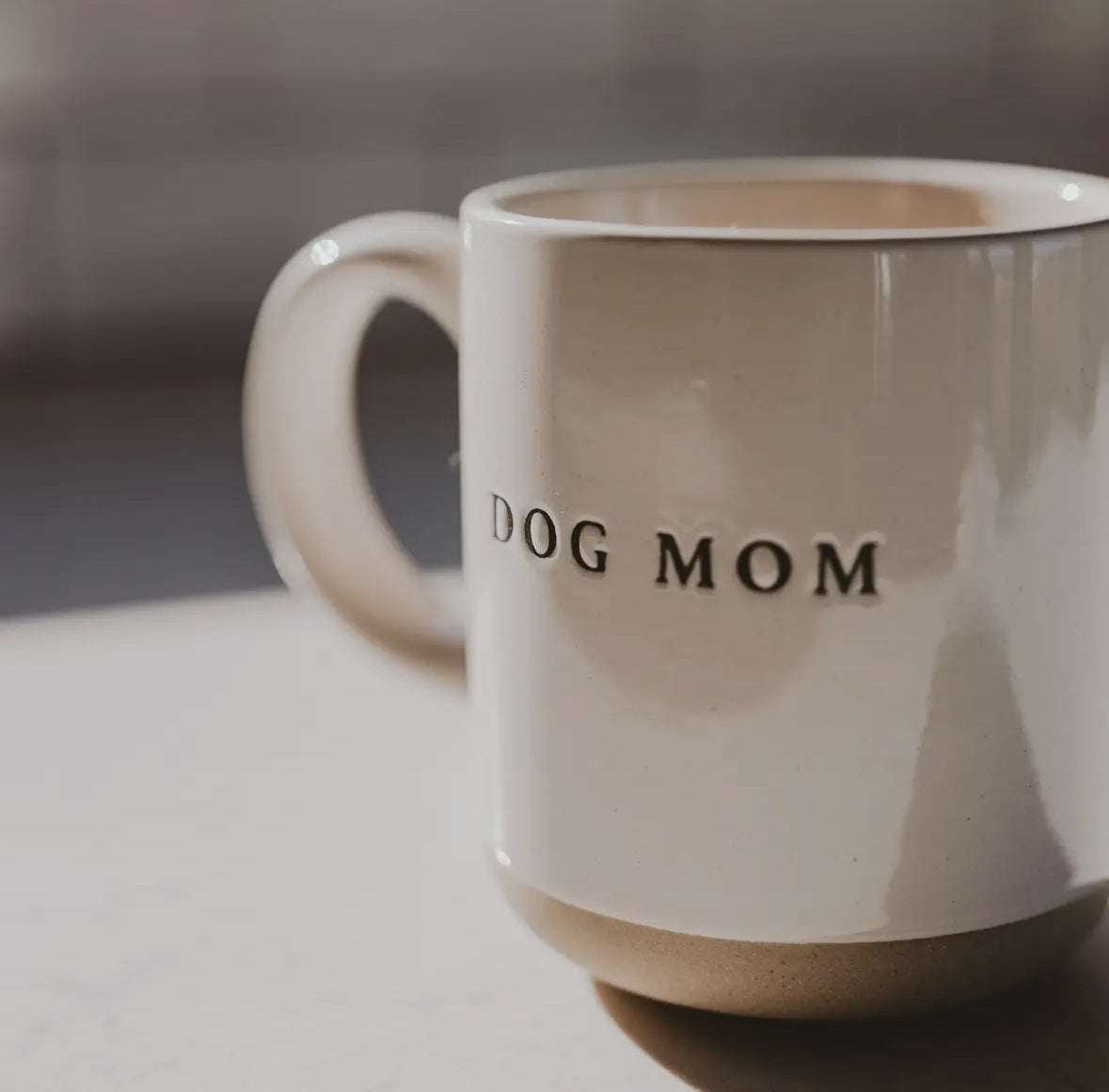 Dog Mom Stoneware Mug