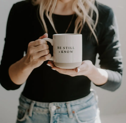 Be Still + Know Stoneware Mug