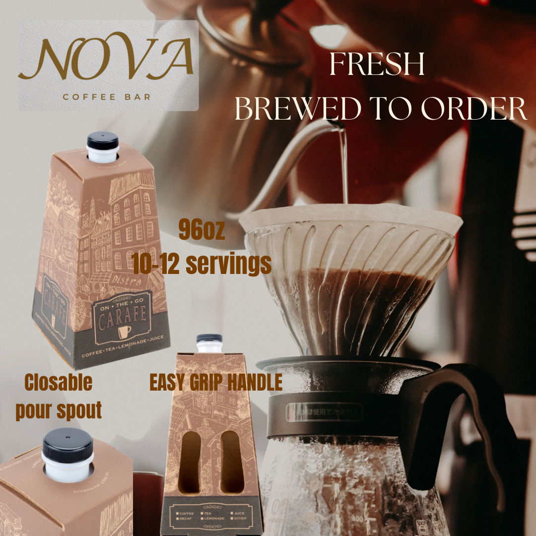Premium Coffee Brew Box Catering 96oz - Local Delivery - NOVA Coffee Bar Exclusive