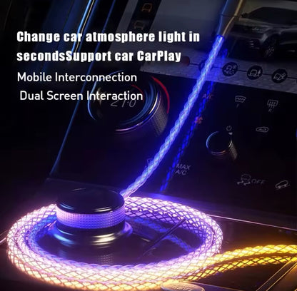 Luminous Gradient Light Breathing 6A Fast Charging Cord