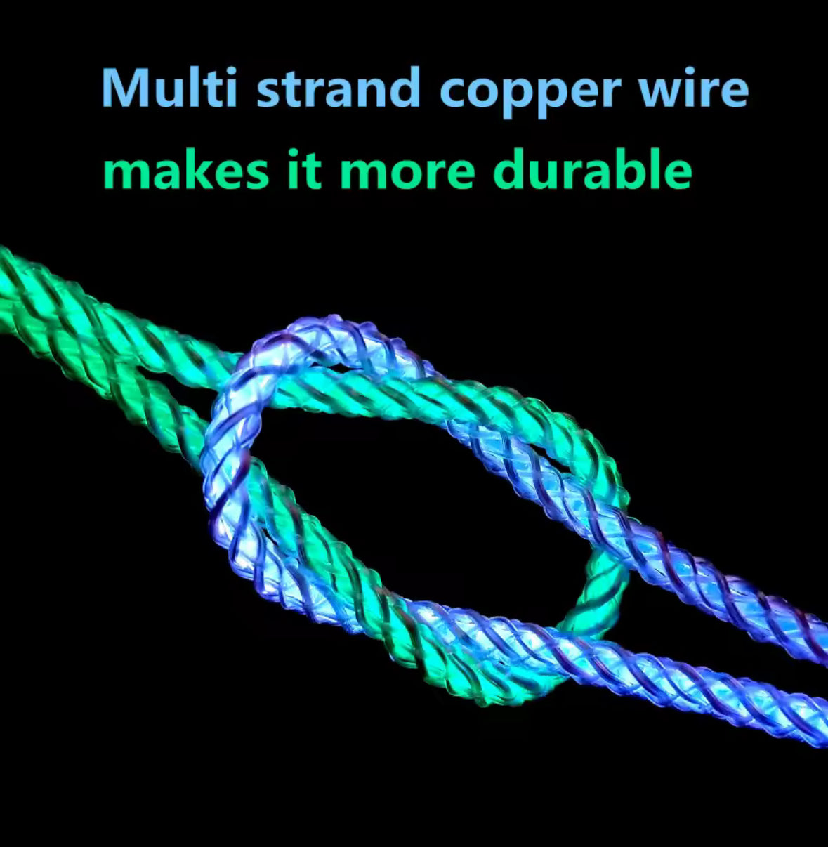 Luminous Gradient Light Breathing 6A Fast Charging Cord