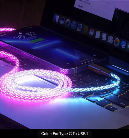 Luminous Gradient Light Breathing 6A Fast Charging Cord